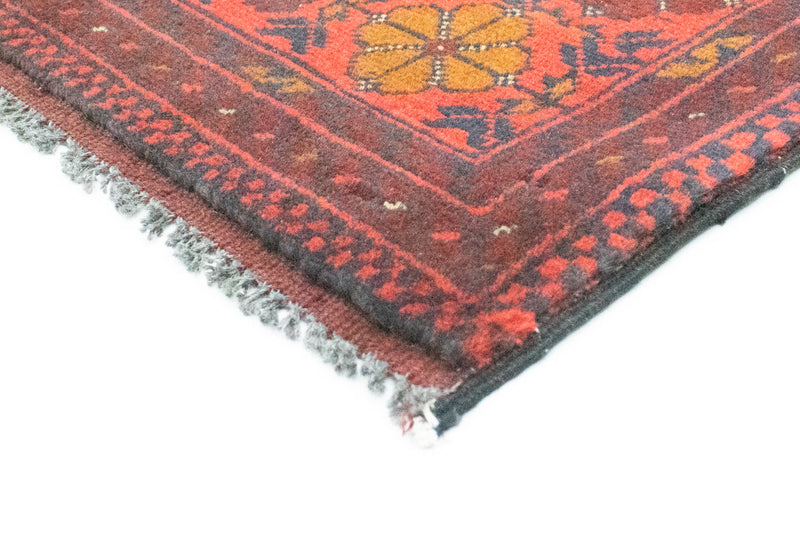 Tapis afghan - Kunduz - 145 x 98 cm - rouge