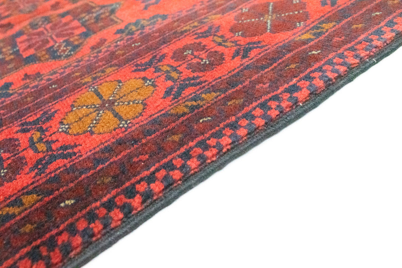 Tapis afghan - Kunduz - 145 x 98 cm - rouge
