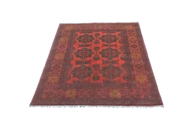 Tapis afghan - Kunduz - 145 x 98 cm - rouge
