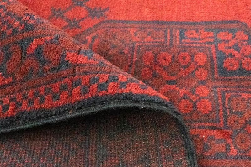 Tapis afghan - Filpa - 148 x 106 cm - rouge