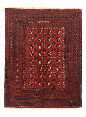 Tapis afghan - Filpa - 193 x 149 cm - rouge