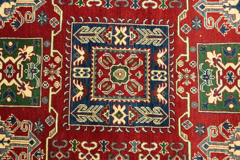 Ziegler Teppich - Kazak 212 x 146 cm - dunkelrot
