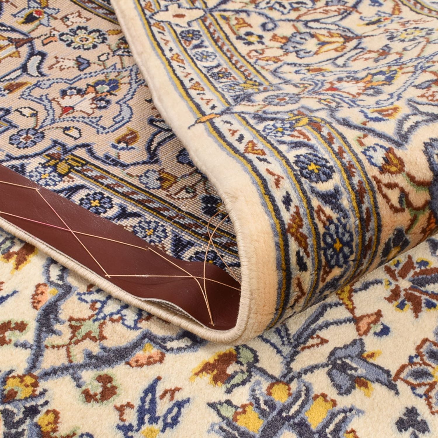 Tapis persan - Keshan - 217 x 138 cm - crème