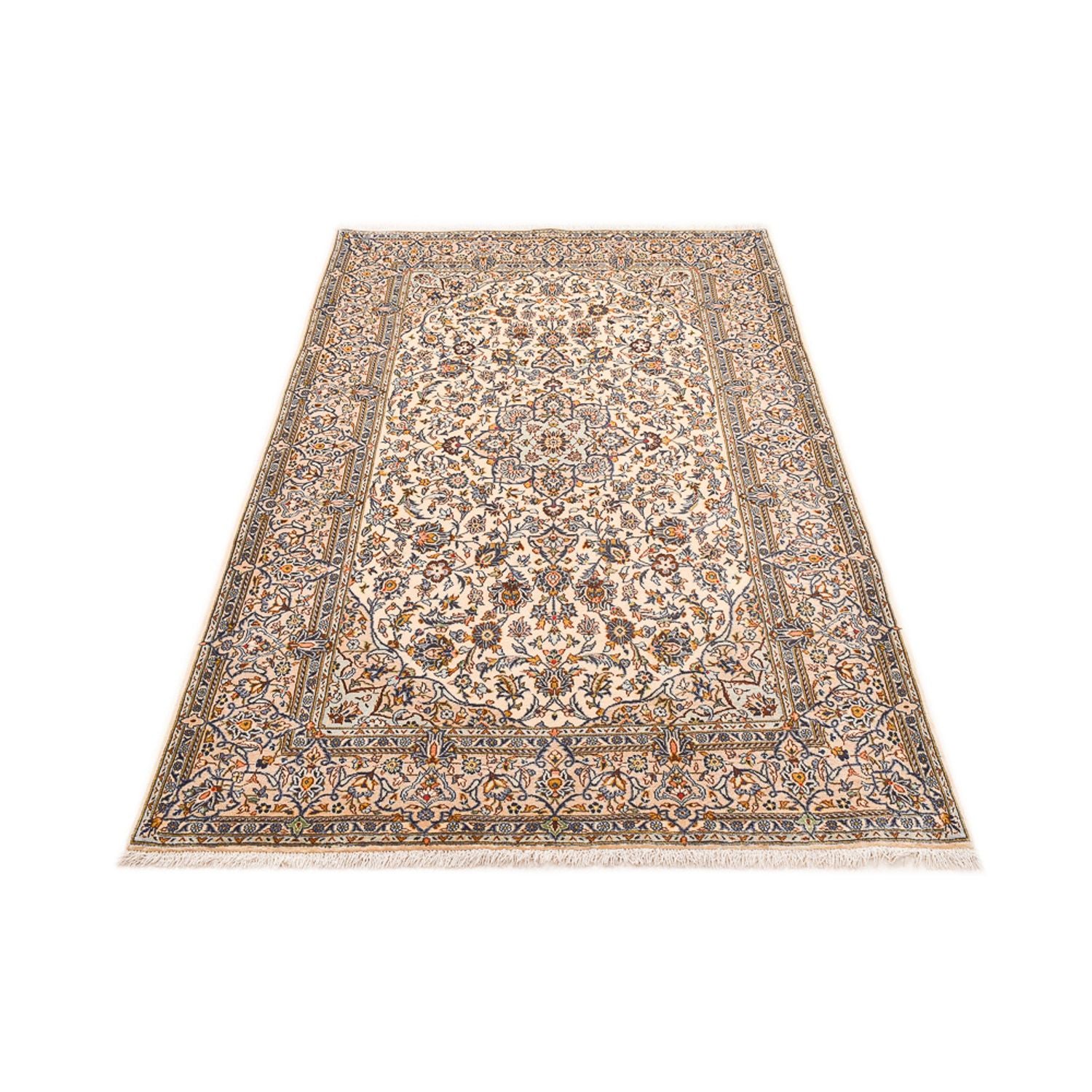 Tapis persan - Keshan - 217 x 138 cm - crème