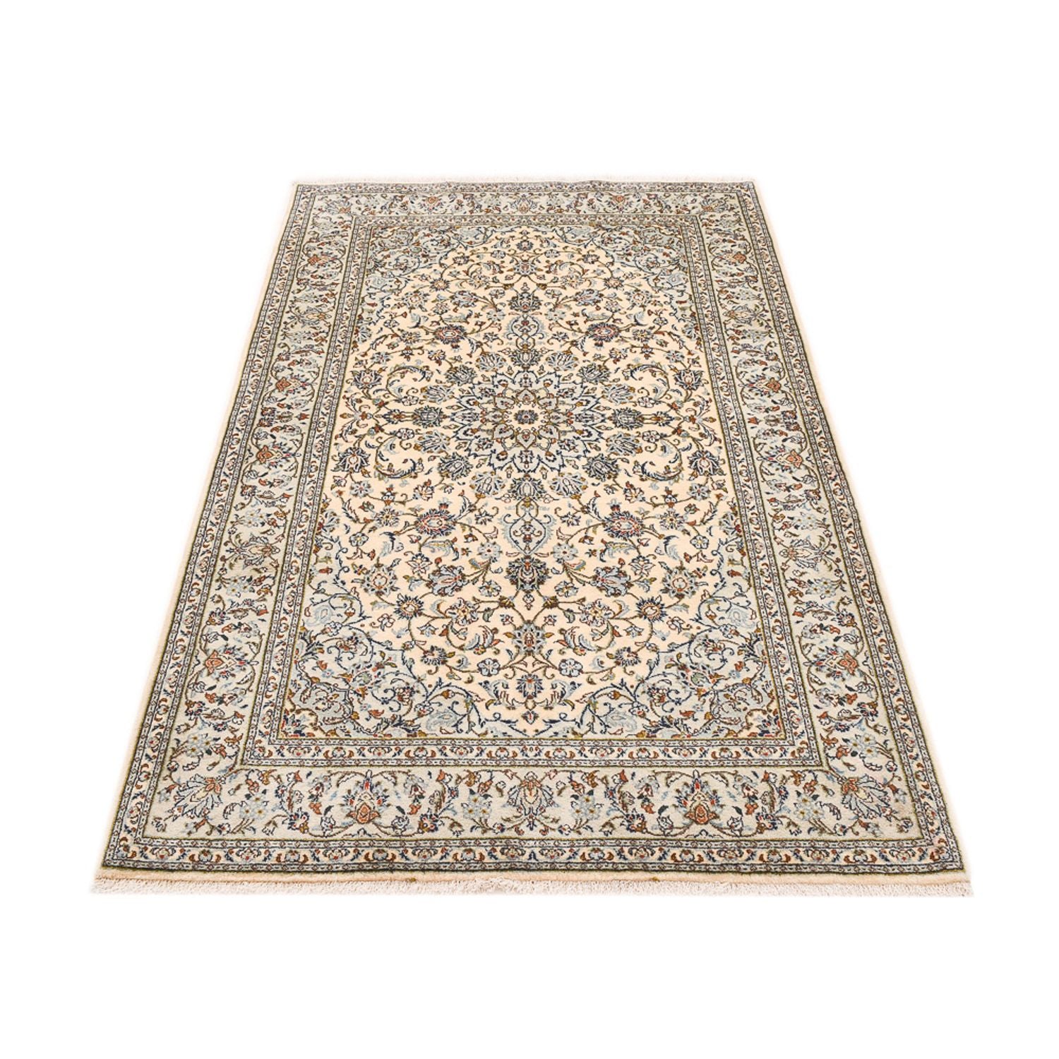 Tapis persan - Keshan - 223 x 139 cm - crème