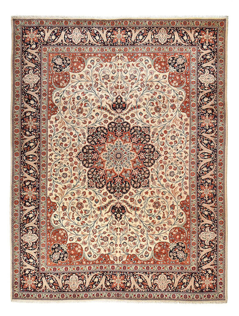 Tapis persan - Keshan - 403 x 299 cm - beige