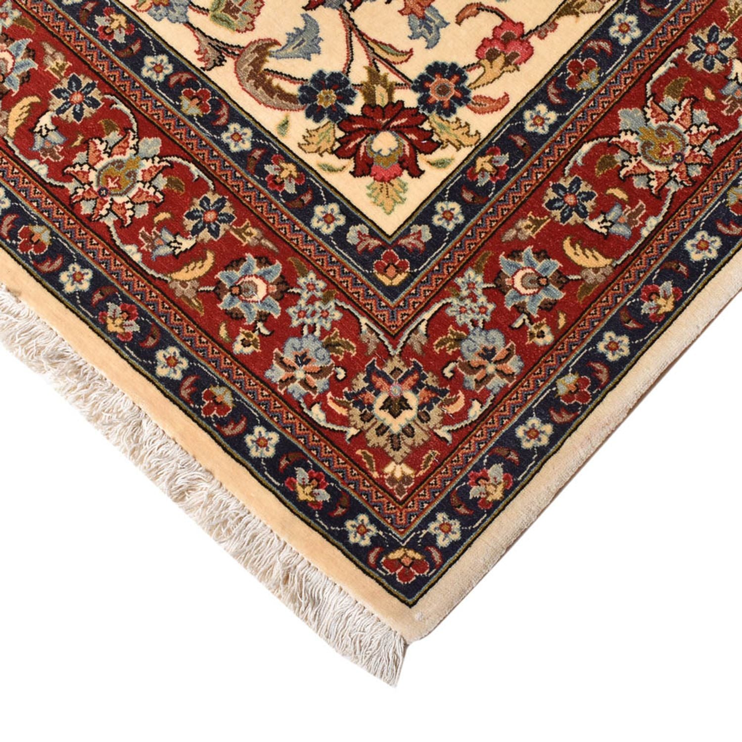 Tapis persan - Ghom - Royal - 202 x 131 cm - beige clair