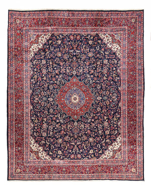 Tapis persan - Classique - 438 x 352 cm - rouge foncé