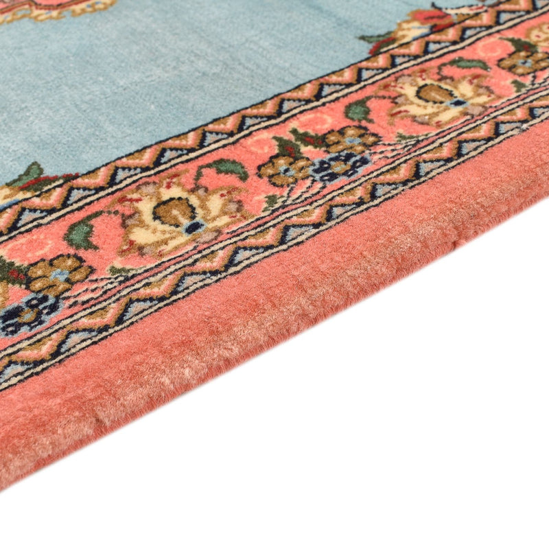 Tapis persan - Ghom - 117 x 80 cm - bleu clair
