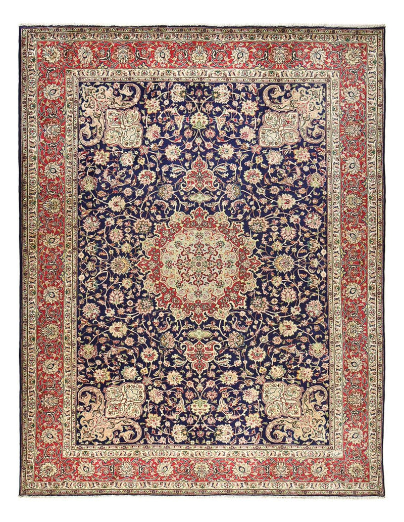 Tapis persan - Tabriz - Royal - 400 x 300 cm - bleu foncé
