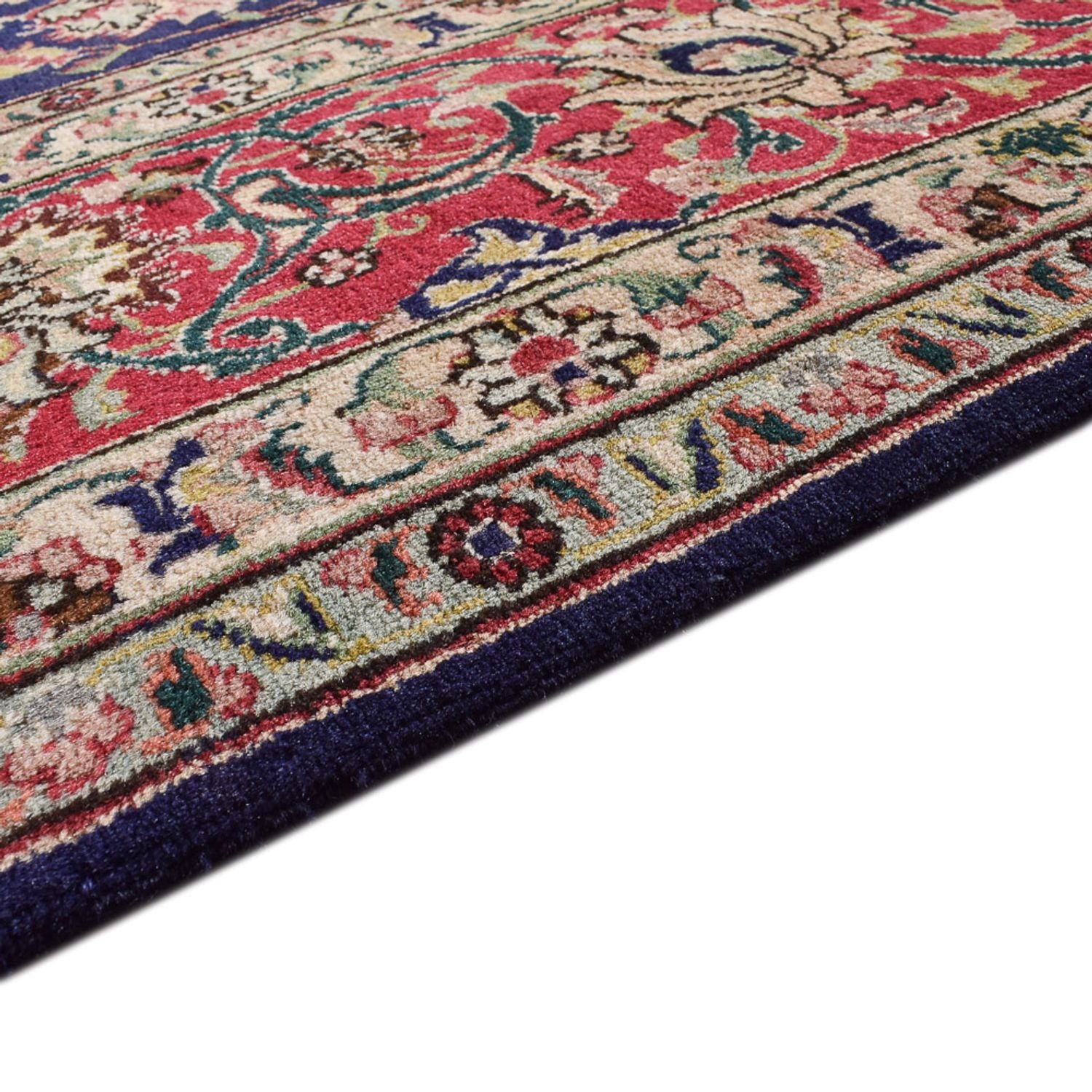 Tapis persan - Tabriz - Royal - 400 x 300 cm - bleu foncé