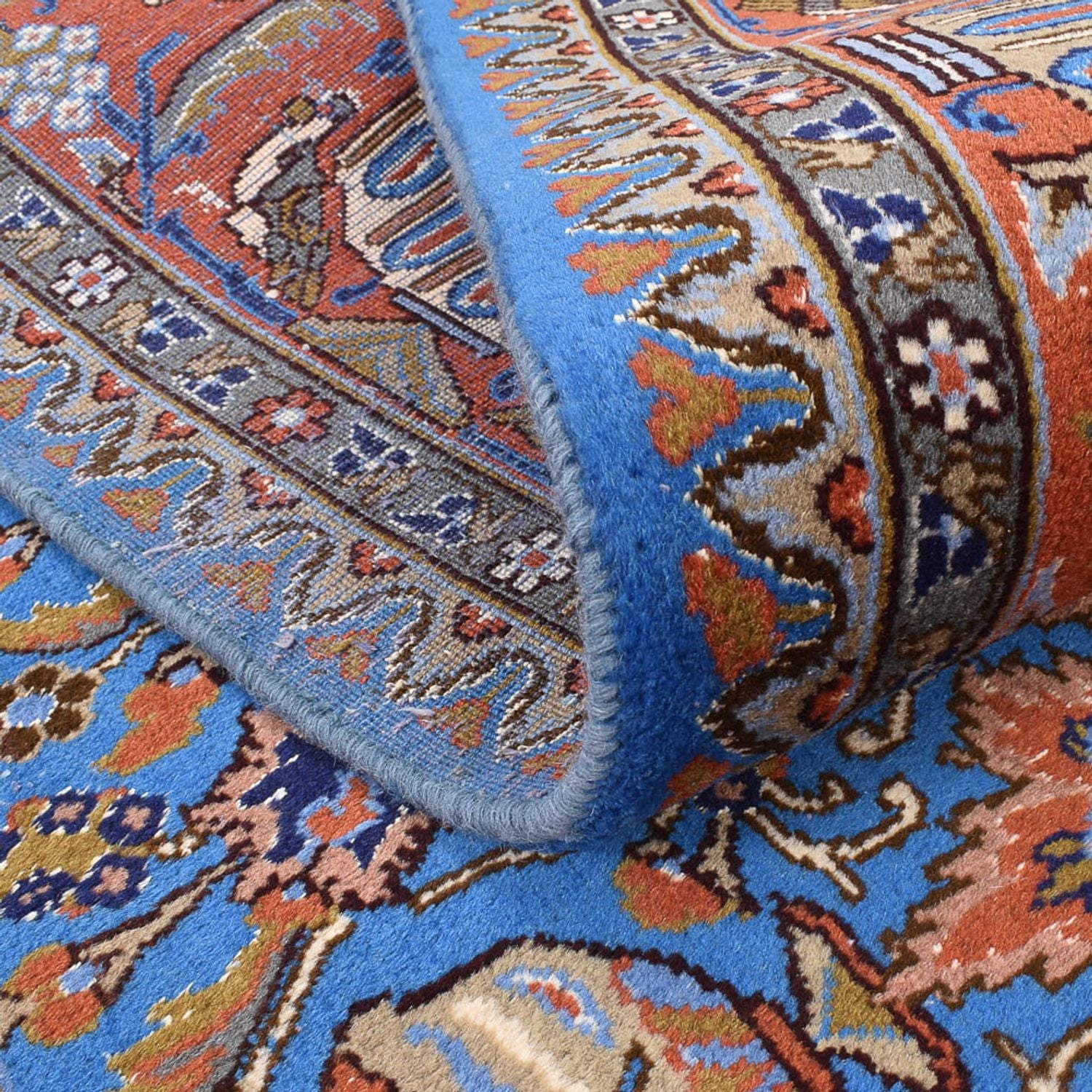 Perserteppich - Classic quadratisch  - 198 x 198 cm - blau