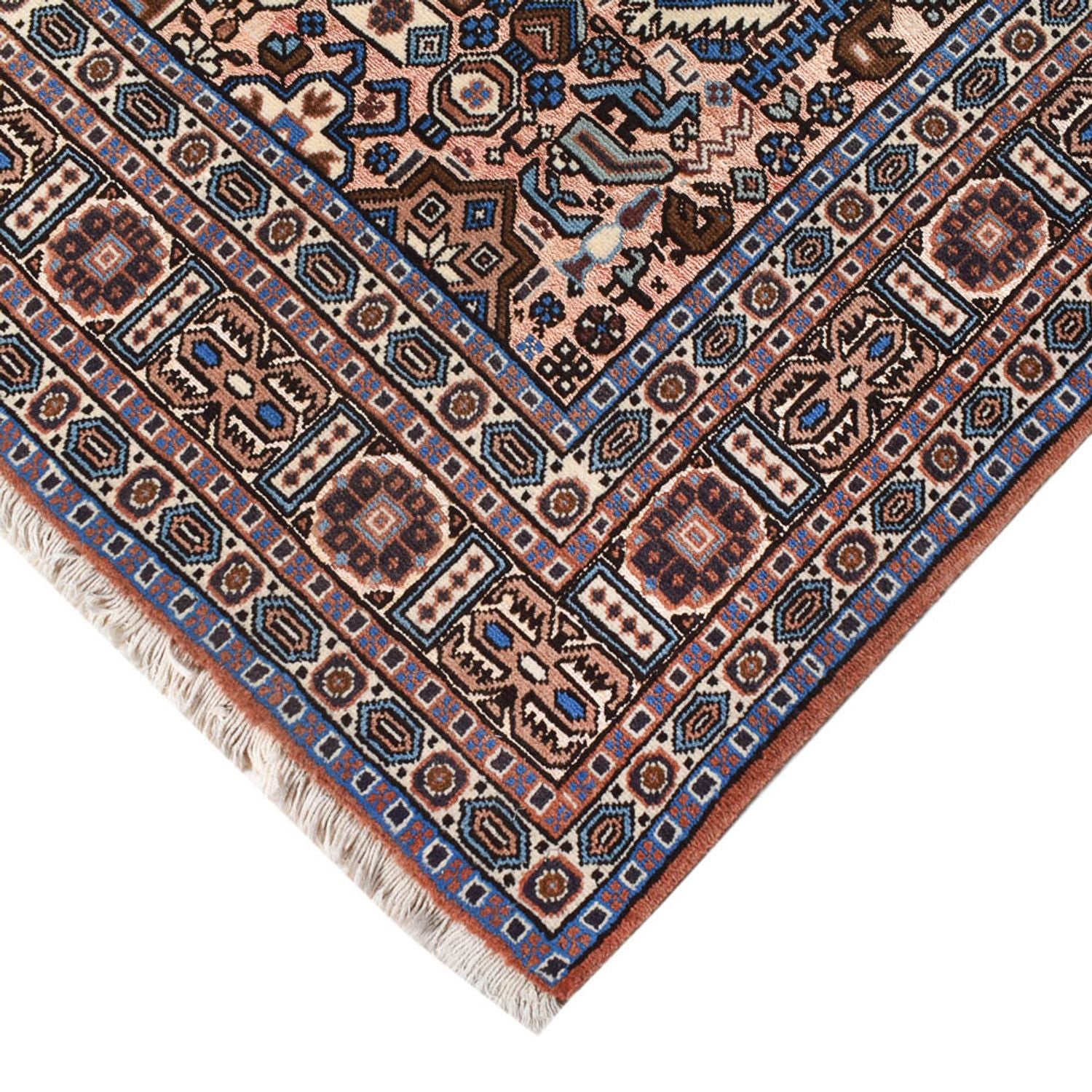 Tapis persan - Nomadic - 200 x 136 cm - gris foncé