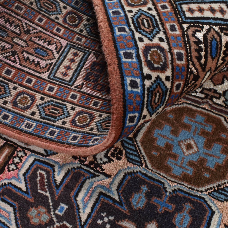 Tapis persan - Nomadic - 200 x 136 cm - gris foncé