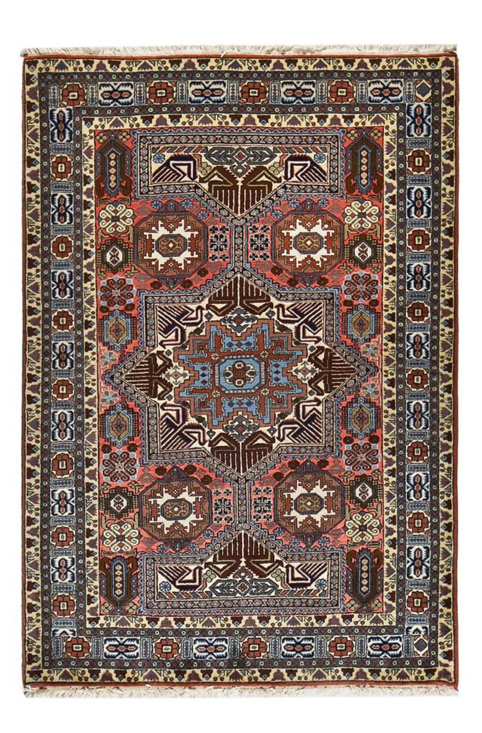 Perserteppich - Nomadic - 198 x 135 cm - mehrfarbig