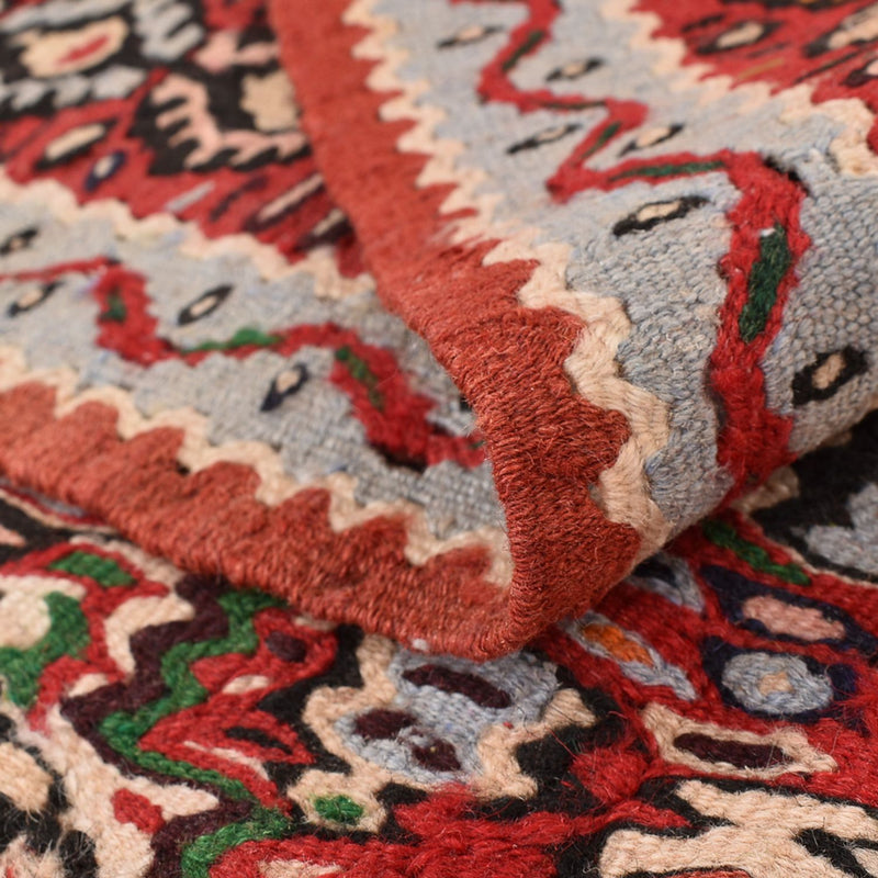 Tapis Kelim - Oriental - 145 x 118 cm - terracotta