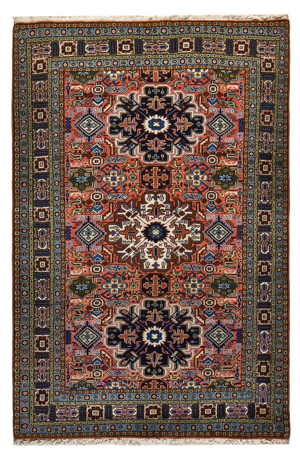 Perserteppich - Nomadic - 210 x 140 cm - mehrfarbig