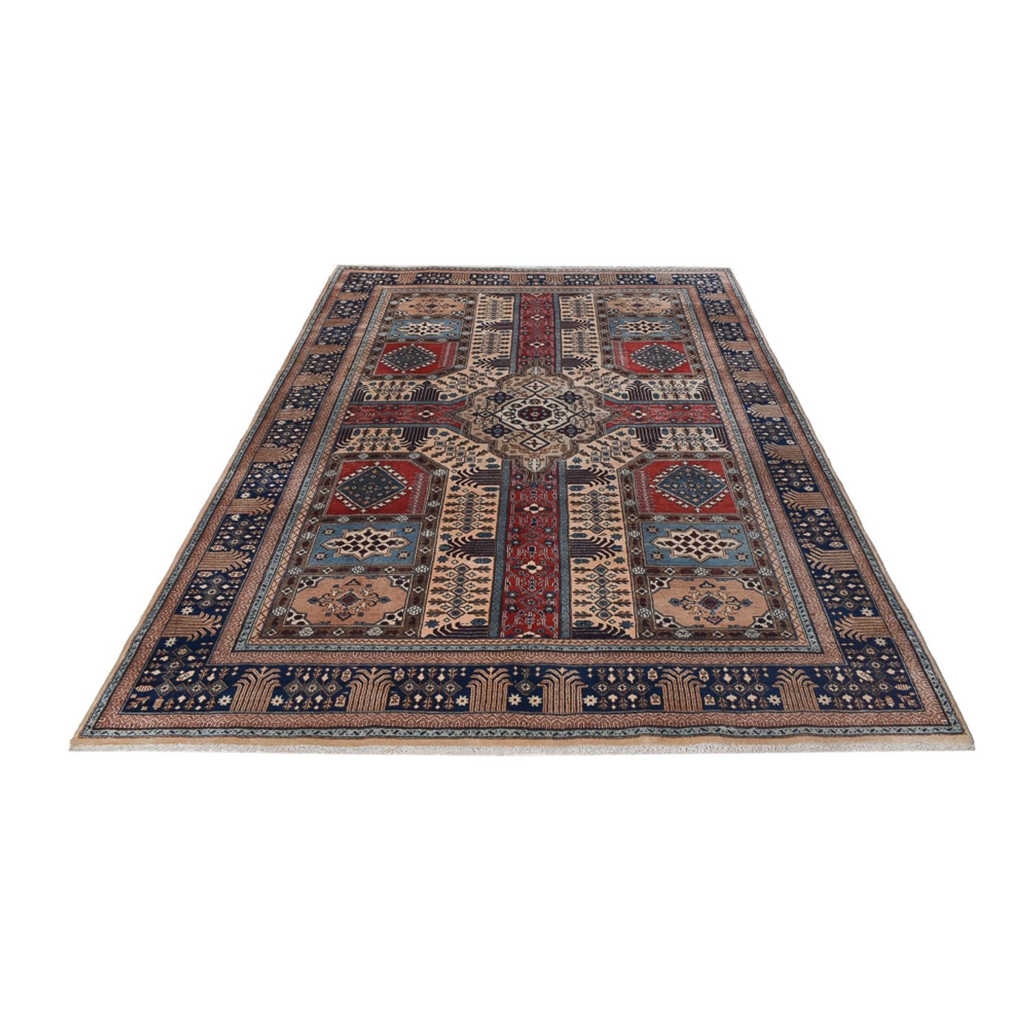 Tapis persan - Nomadic - 290 x 200 cm - rouge foncé