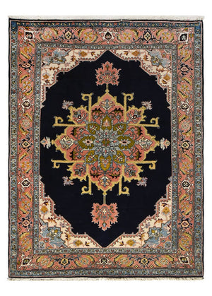 Tapis persan - Nomadic - 206 x 150 cm - bleu foncé
