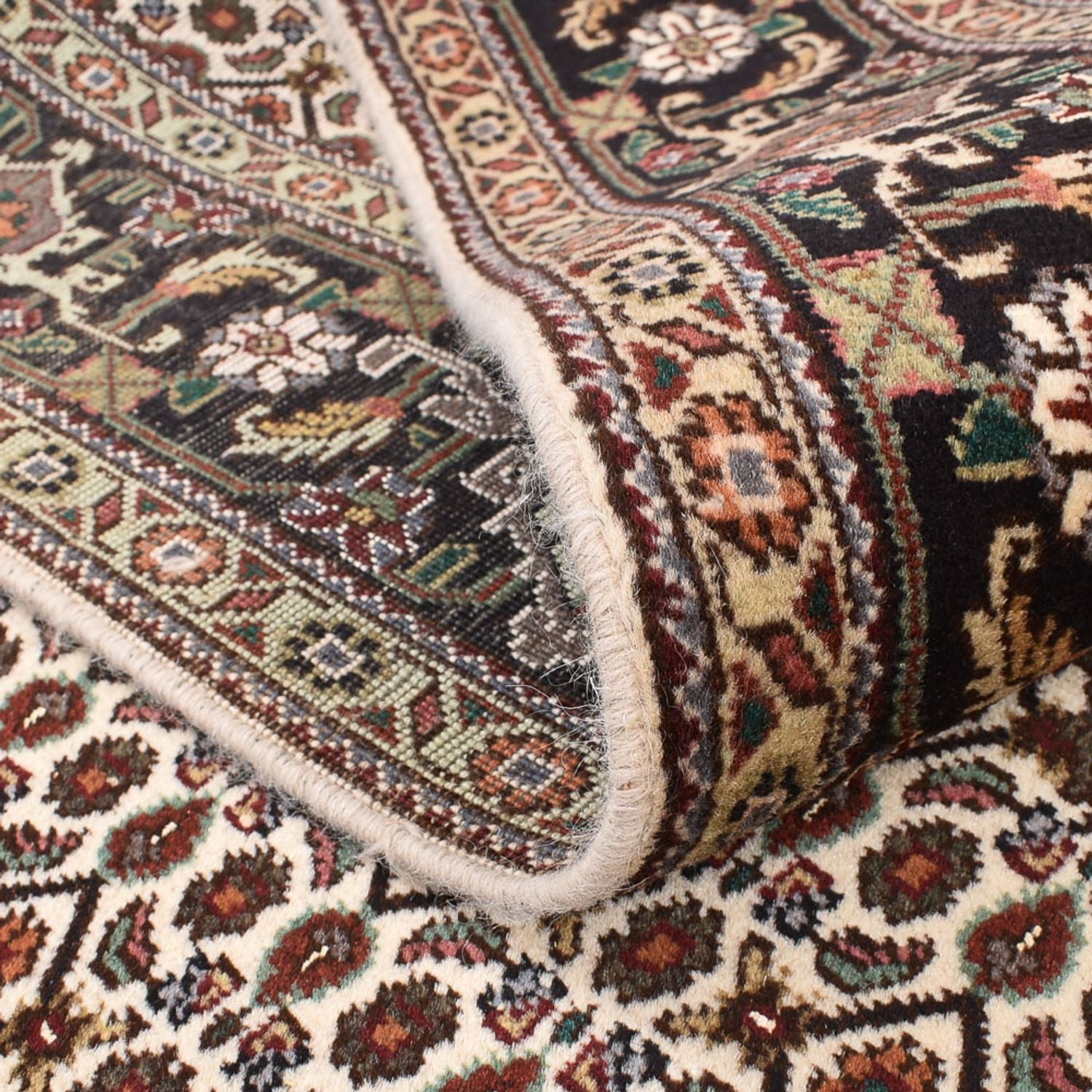 Tapis persan - Tabriz - Royal carré  - 200 x 200 cm - marron clair