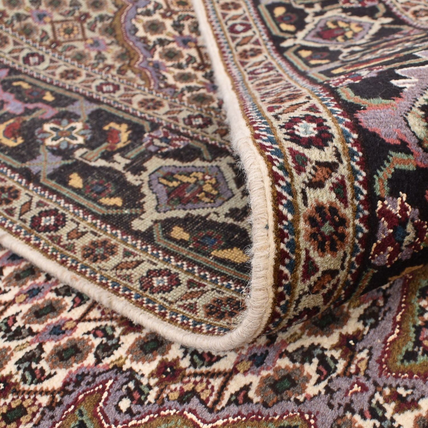 Tapis persan - Tabriz - Royal carré  - 204 x 204 cm - marron