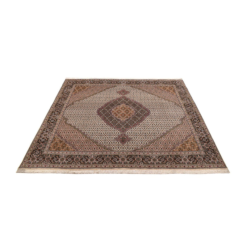 Tapis persan - Tabriz - Royal carré  - 212 x 200 cm - marron