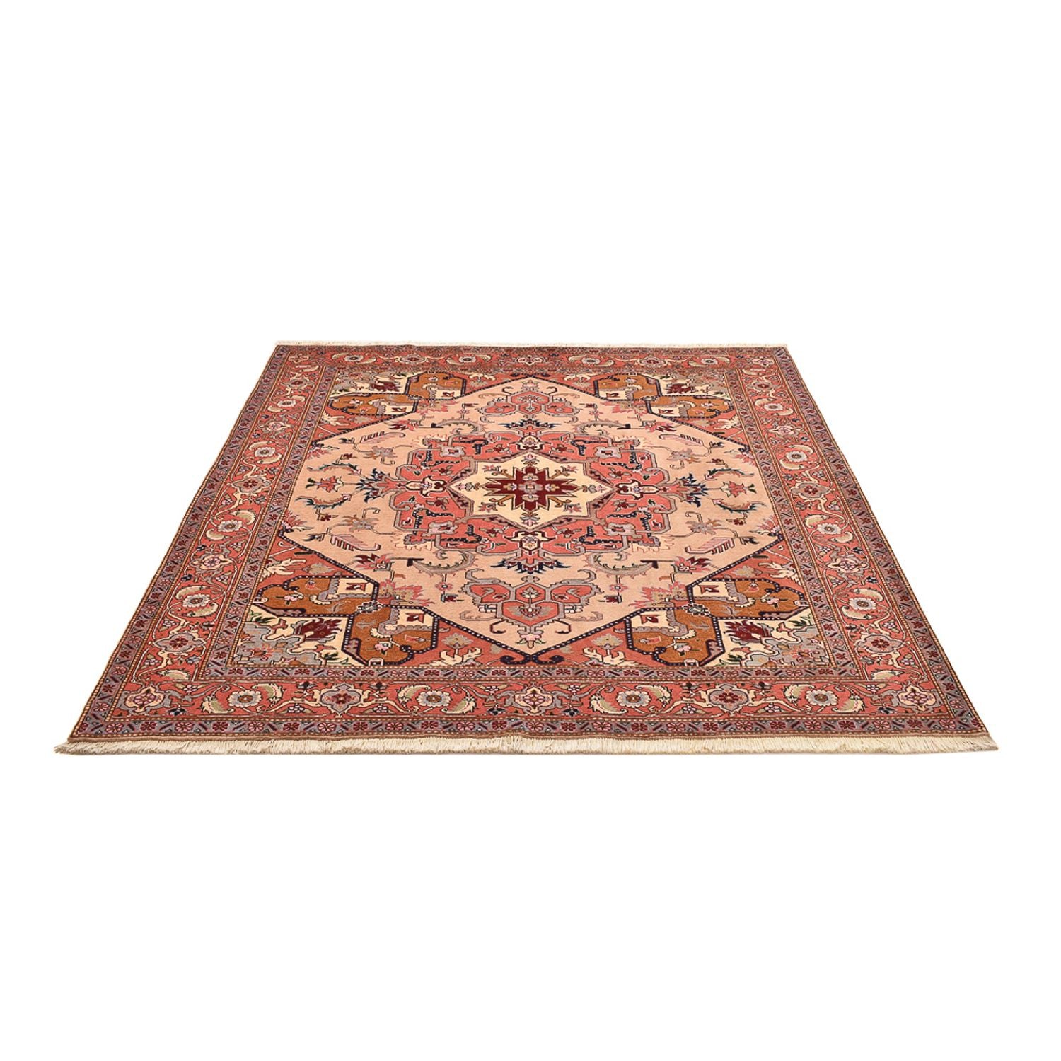 Perserteppich - Nomadic quadratisch  - 200 x 197 cm - hellbeige