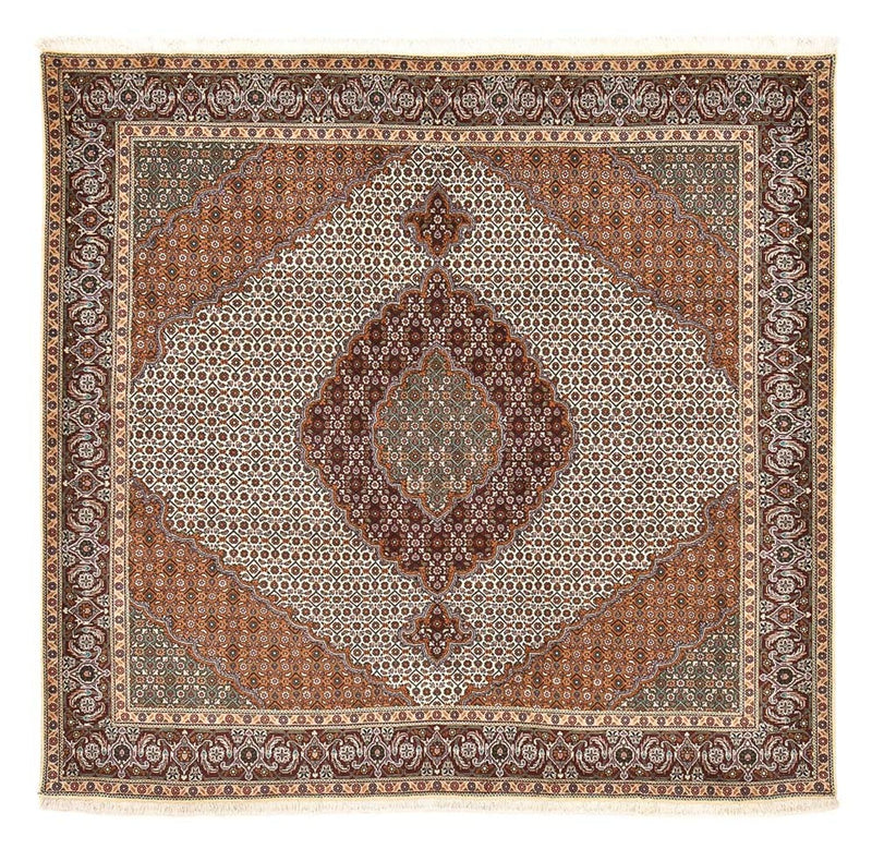 Tapis persan - Tabriz - Royal carré  - 203 x 200 cm - sable