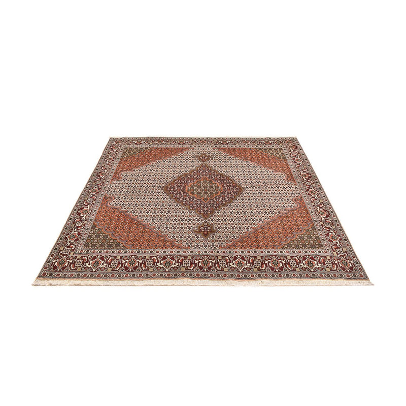 Tapis persan - Tabriz - Royal carré  - 203 x 200 cm - marron clair