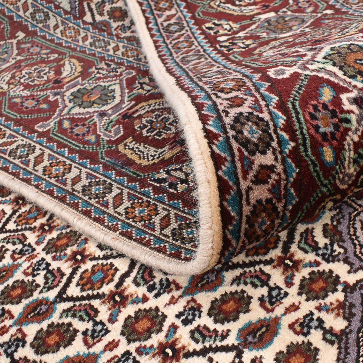 Tapis persan - Tabriz - Royal carré  - 205 x 202 cm - marron