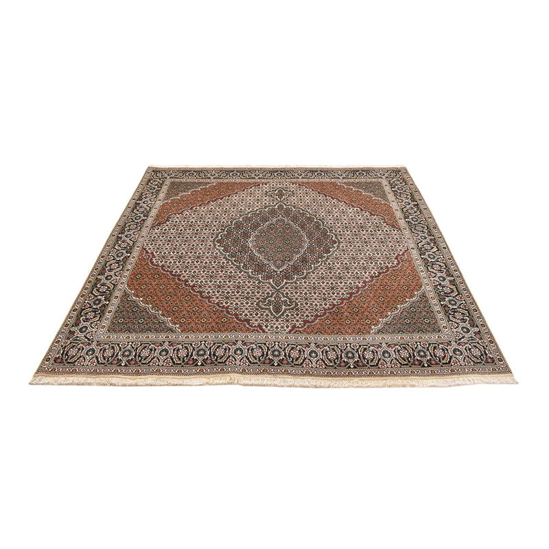 Tapis persan - Tabriz - Royal carré  - 206 x 202 cm - marron clair