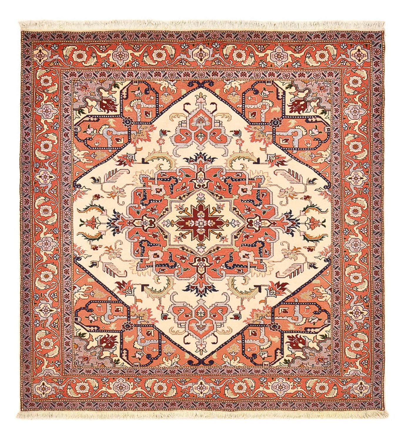 Perserteppich - Nomadic quadratisch  - 218 x 200 cm - creme