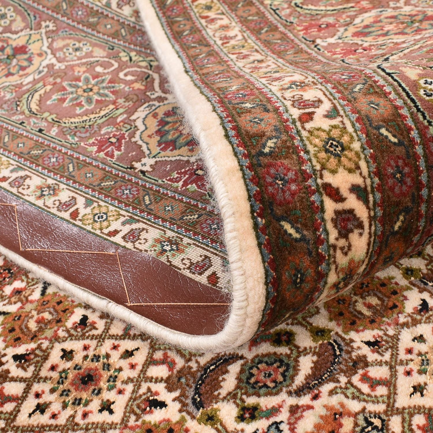 Tapis persan - Tabriz - Royal carré  - 200 x 199 cm - beige foncé