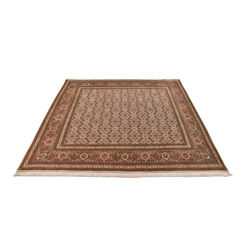Tapis persan - Tabriz - Royal carré  - 200 x 199 cm - beige foncé