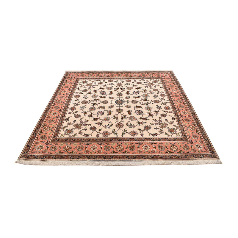 Tapis persan - Tabriz - Royal carré  - 210 x 204 cm - beige clair
