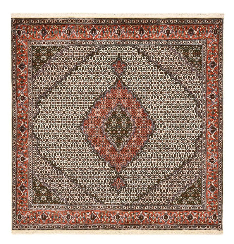 Tapis persan - Tabriz - Royal carré  - 212 x 201 cm - marron clair