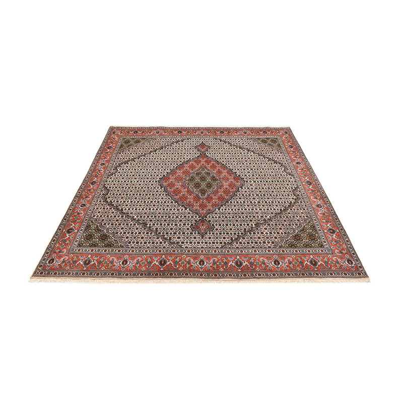 Tapis persan - Tabriz - Royal carré  - 212 x 201 cm - marron clair