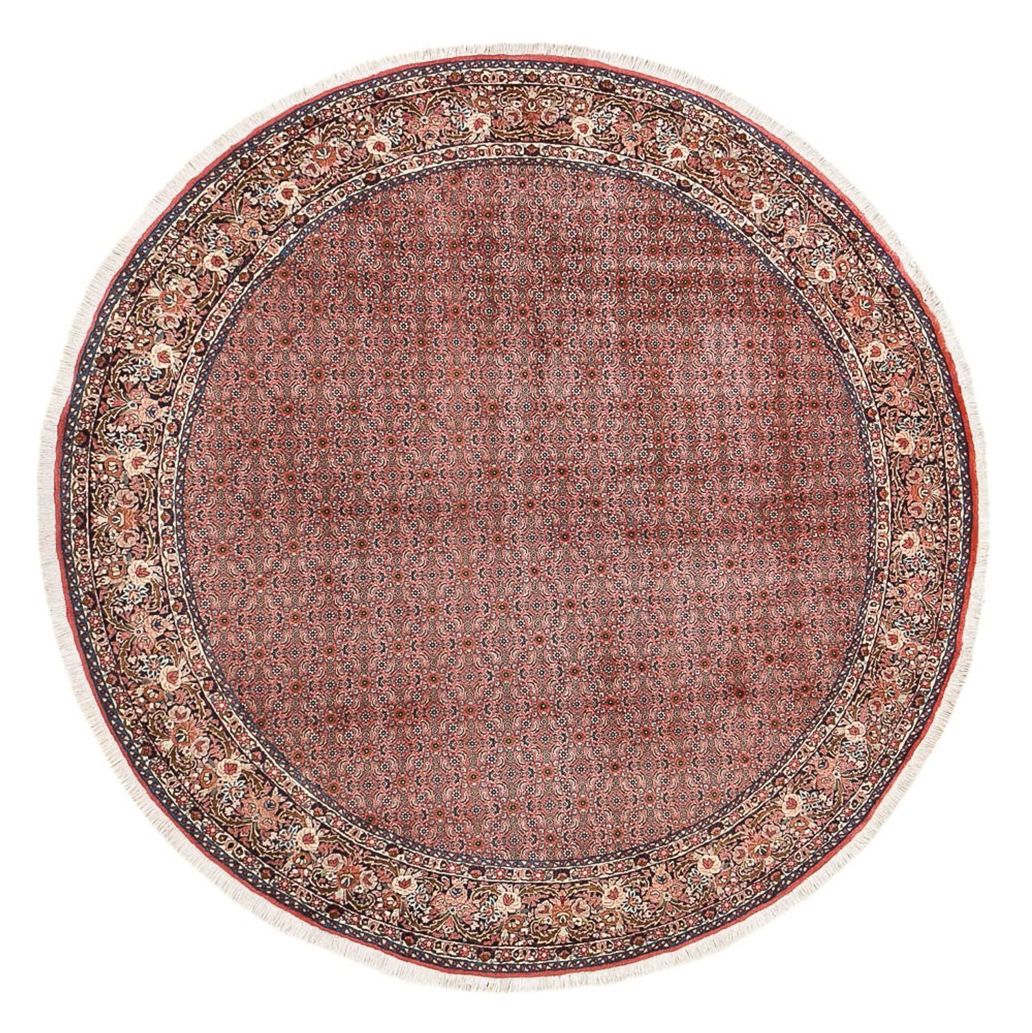 Tapis persan - Bidjar ronde  - 300 x 300 cm - rouille