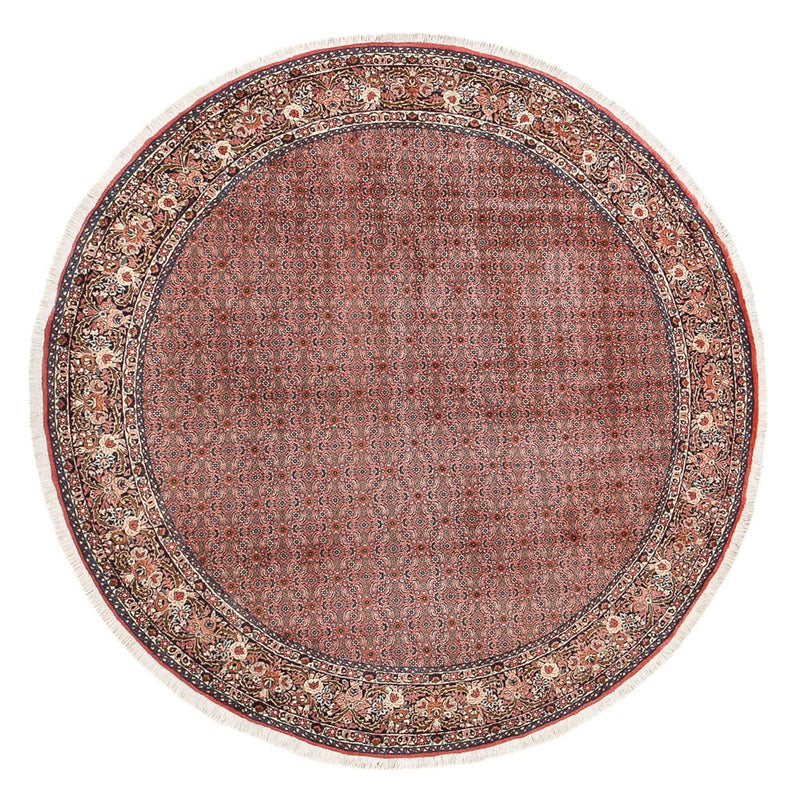 Tapis persan - Bidjar ronde  - 300 x 300 cm - rouille