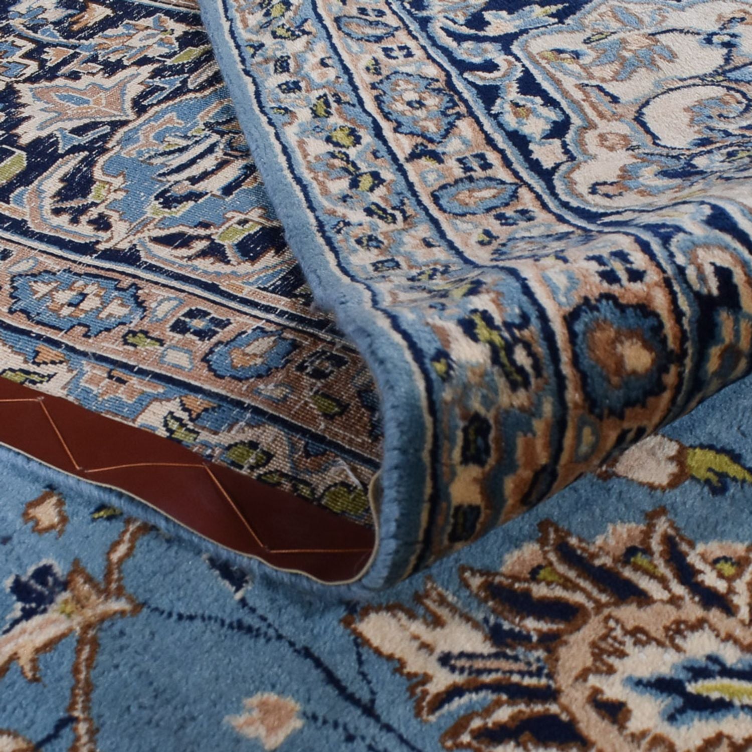 Tapis persan - Royal - 382 x 312 cm - bleu clair