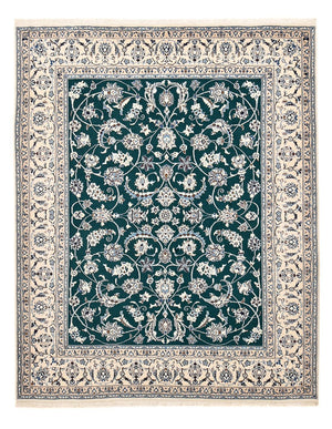 Perserteppich - Nain - Royal - 254 x 198 cm - dunkelgrün