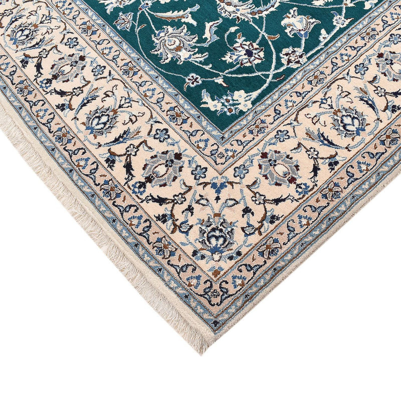 Tapis persan - Nain - Royal - 254 x 198 cm - vert foncé
