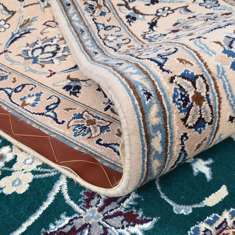 Tapis persan - Nain - Royal - 254 x 198 cm - vert foncé