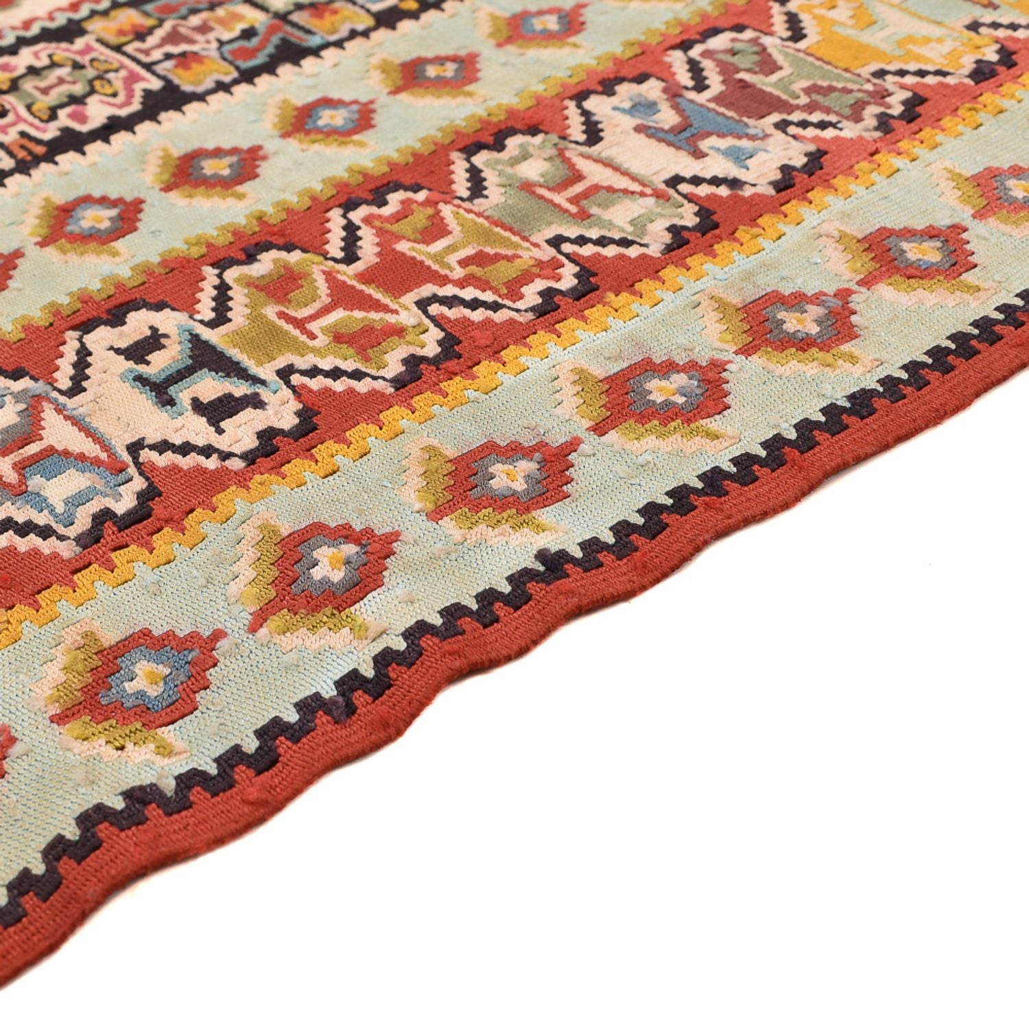 Tapis Kelim - Oriental - 250 x 160 cm - rouge clair