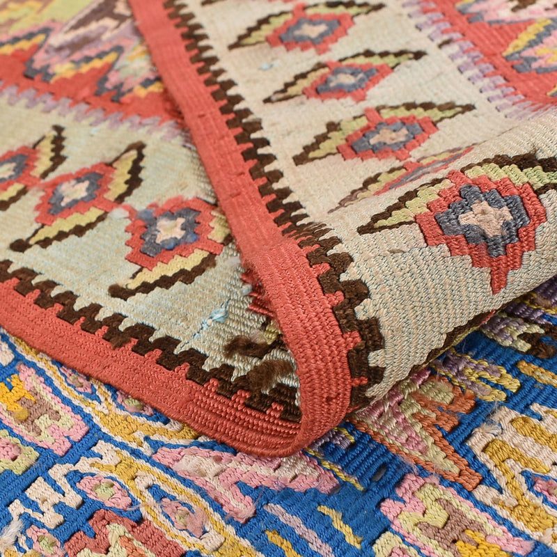 Tapis Kelim - Oriental - 258 x 160 cm - rouge clair