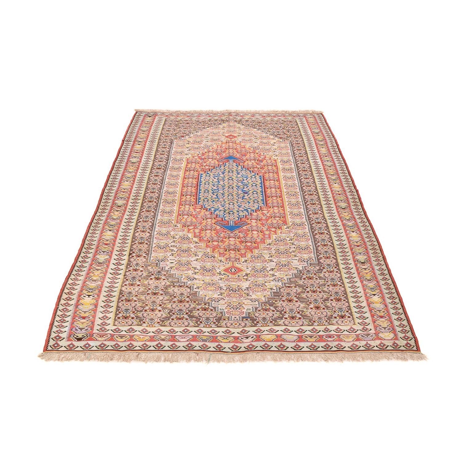 Tapis Kelim - Oriental - 258 x 160 cm - rouge clair