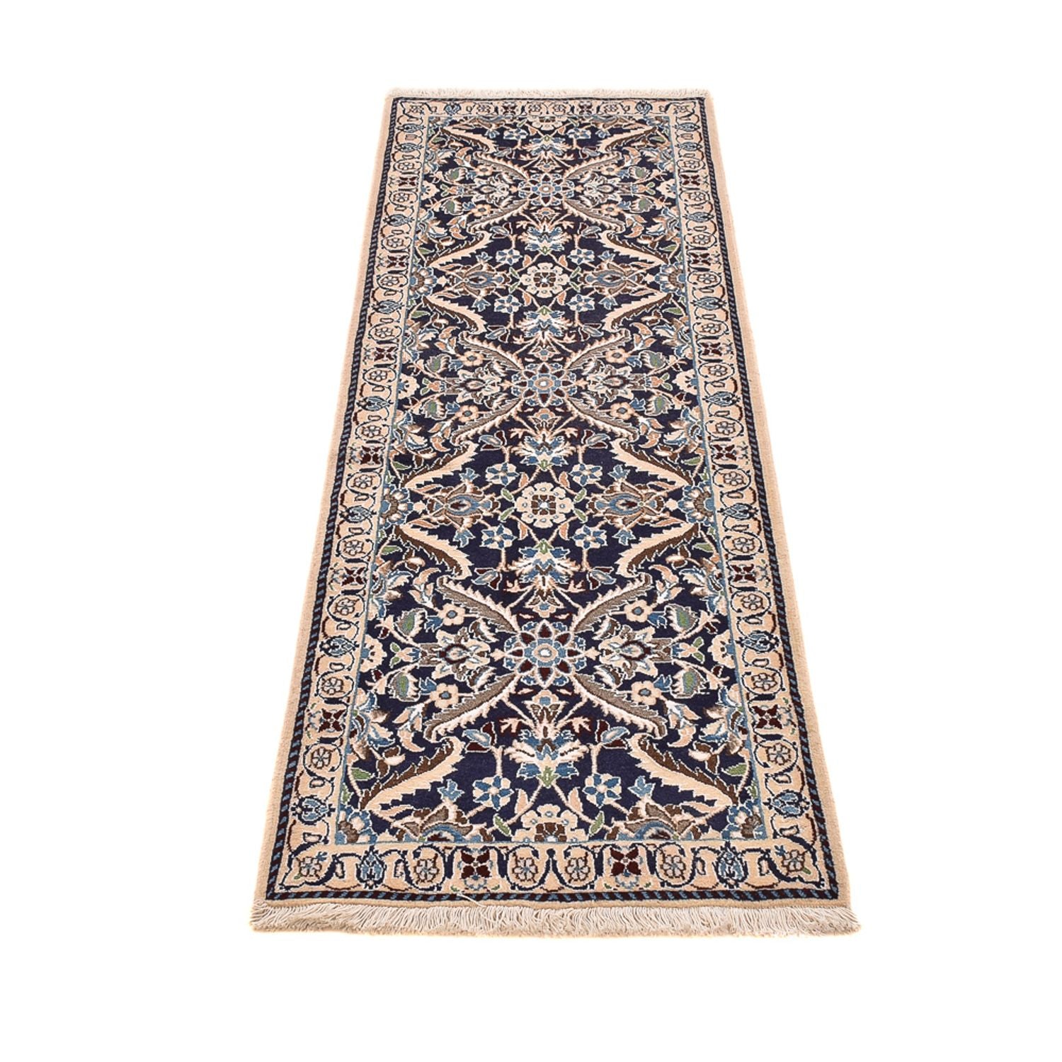 Läufer Perser - Nain - Royal - 194 x 59 cm - blau