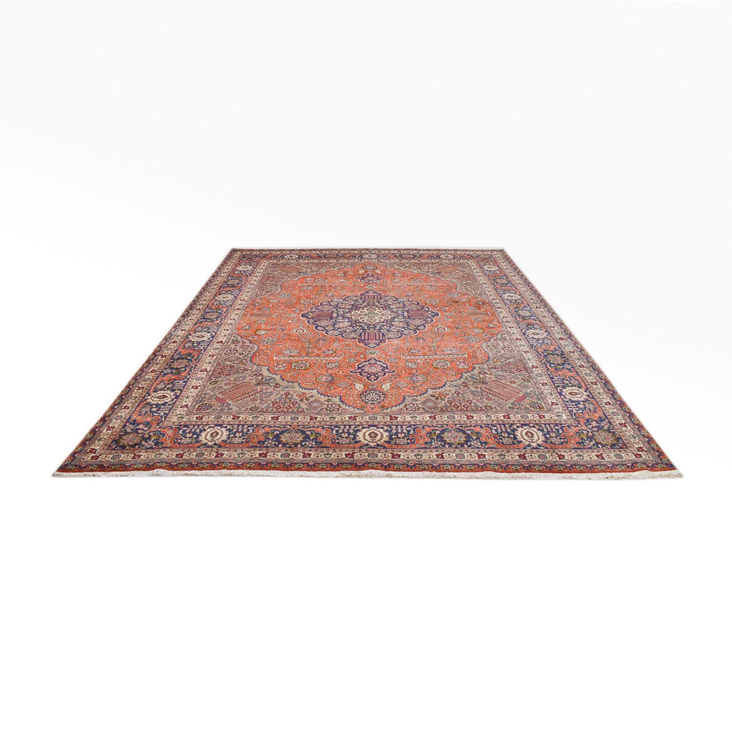 Tapis persan - Tabriz - Royal - 397 x 300 cm - orange