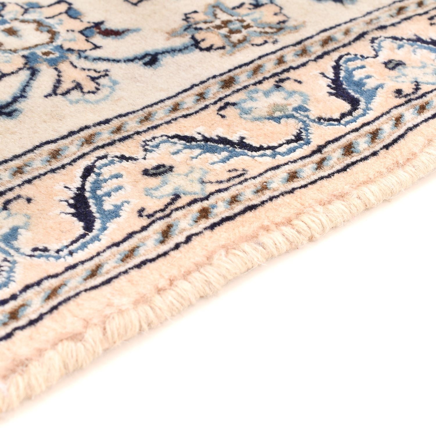 Tapis de couloir Tapis persan - Nain - Royal - 187 x 57 cm - crème