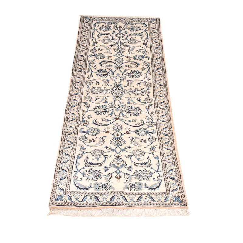 Tapis de couloir Tapis persan - Nain - Royal - 187 x 57 cm - crème